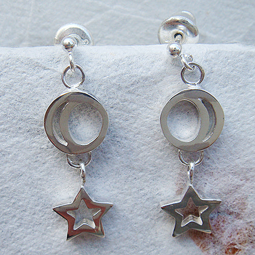 月・星ピアス